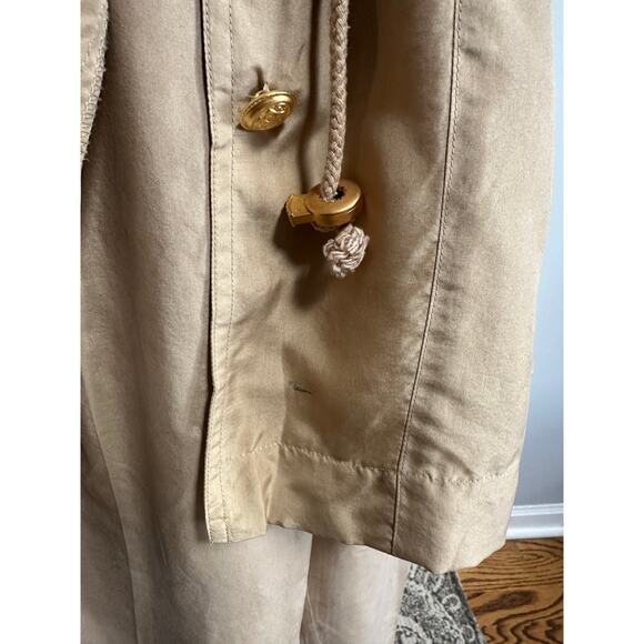 Vintage 80s/90s Apart 100% Silk 2 Piece Set Jacket & Pants Women’s Medium Beige - Picture 6 of 16